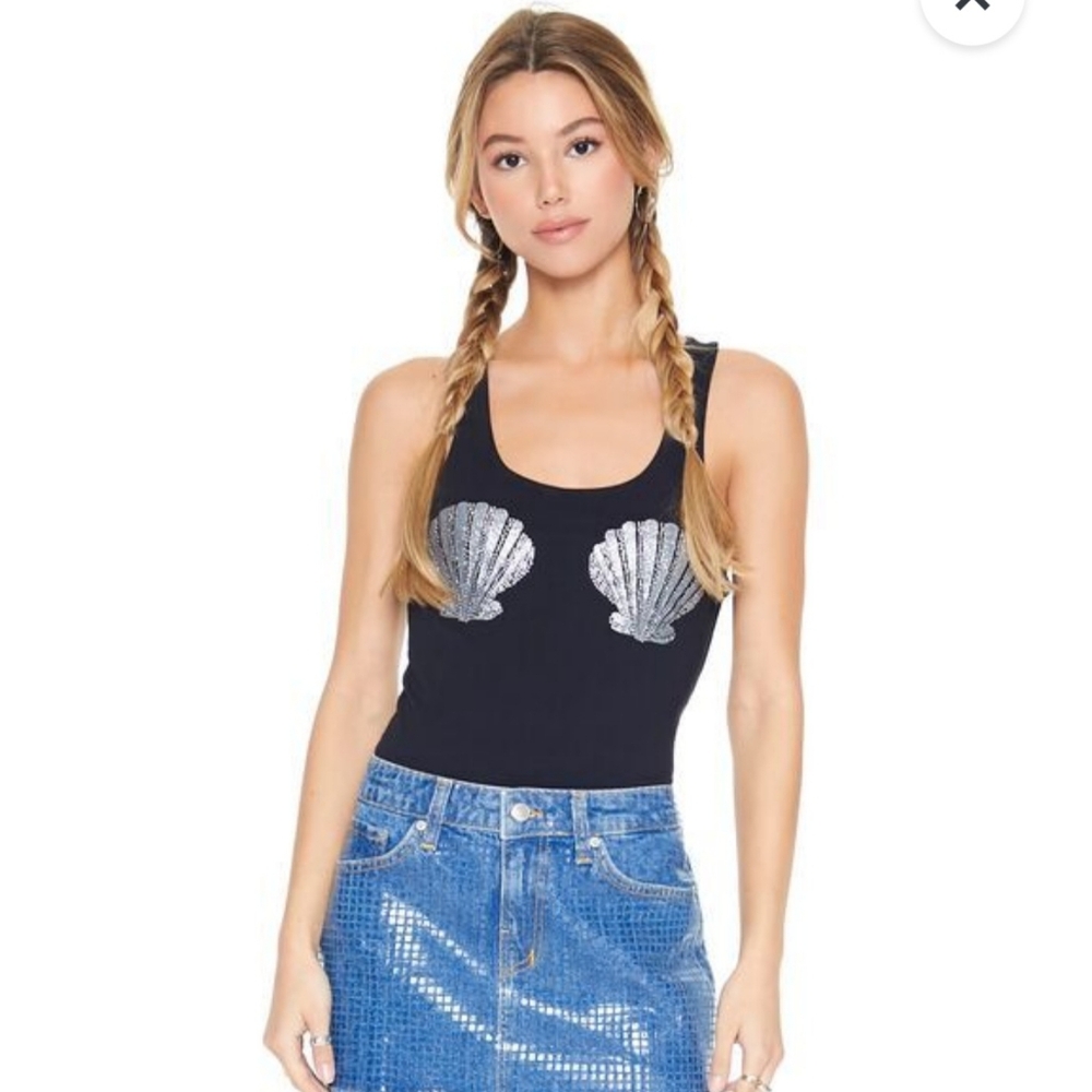 Rhinestone Seashell BodySuit